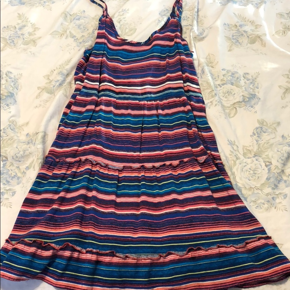 Multicolored Bongo Dress with Open Back